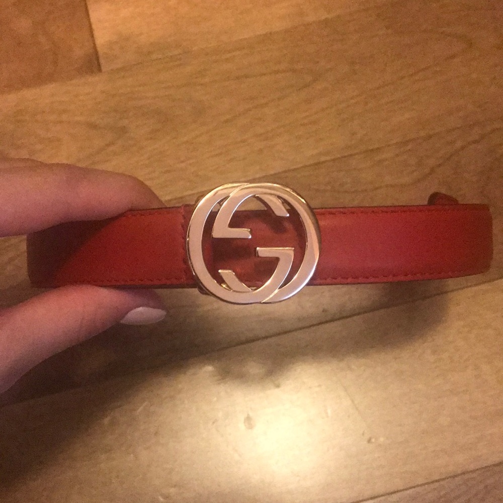 Red Gucci Belt